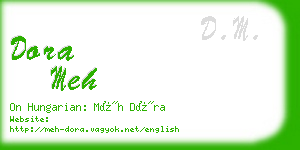 dora meh business card
